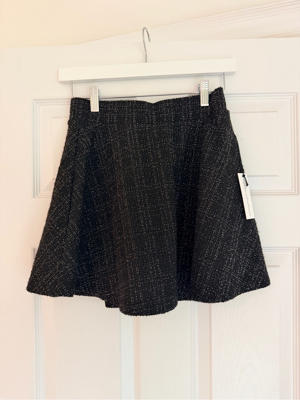 Cupcakes and Cashmere Black Tweed Skort | XS | NWT